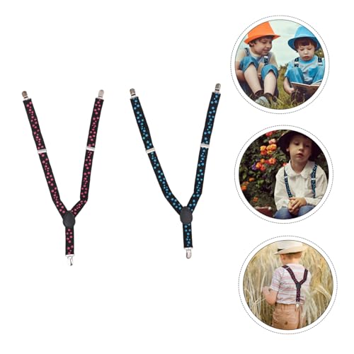 2pcs Boys and Girls Suspender Bow Fashion Trouser Strap for Boys Girls2
