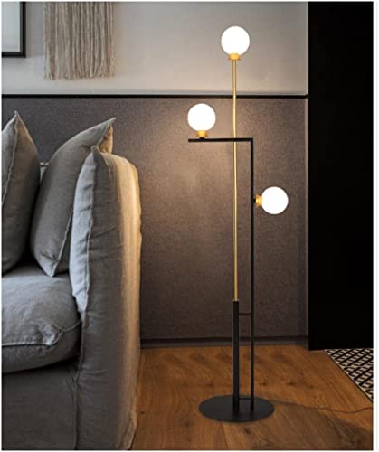 Lámpara de pie moderna con 3 luces y interruptor cómodo de piso 6