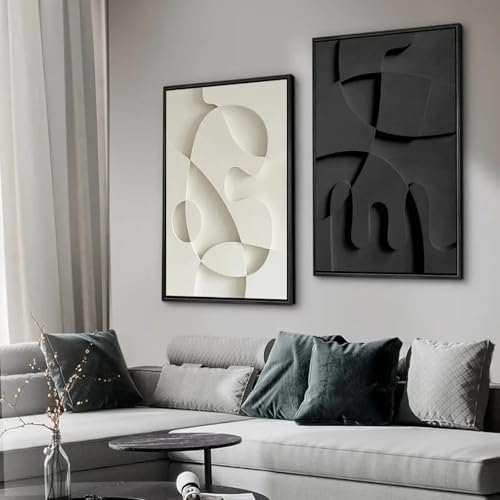 Impression sur toile haut de gamme texture 3D irreguliere œuvre d'art 60x90cm