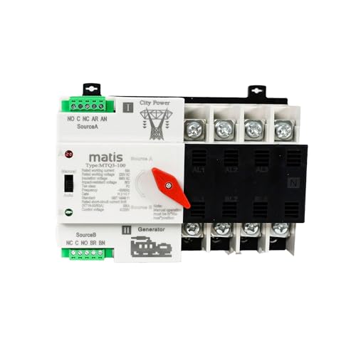 ATS 4P 63A commutateur automatique pour sécuriser l'énergie solaire de votre maison