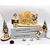 11 piece christmas nativity set the birth of jesus decor resin figurines including stable scene mary and joseph religious holiday decor for tabletop home party room  urban country home decor