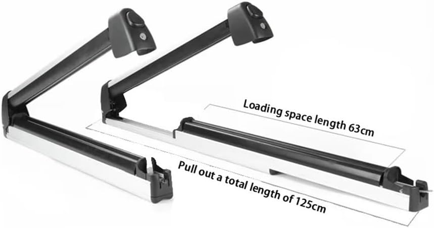 2PCS-Pack Ski Roof Rack Car Rack Ski Car Rack Snowboard Roof Aluminum Alloy