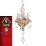 Weihnachtsschmuck – Kristall-Weihnachtsschmuck | Weihnachtsbaum, hängende Acryl-Schneeflocken-Eiszapfen Ornamente mit Tropfenanhänger für