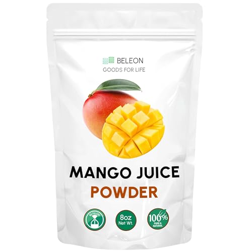 Mango Powder - Pure All Natural Mango Powder for Drinks, Smoothies, Juice, Beverage, Baking, 8 oz