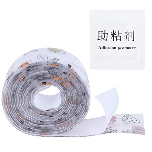 Image of Caulk Tape, Sealing Strip Eco-Friendly PVC for Toilet Walls for Kitchens for Shower Rooms for Bathtubs(Transparent Printing Fruit Color, Polar Animals)