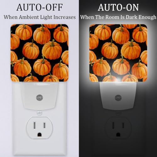 Lámparas de Noche LED Plug-in Pack 2 Calabazas Otoño miniatura 2