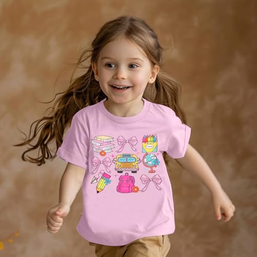 Image of Kindergarten Shirt for Girls Boys First Day of Preschool Shirts Back to School Outfits Little Kid School Tee Top