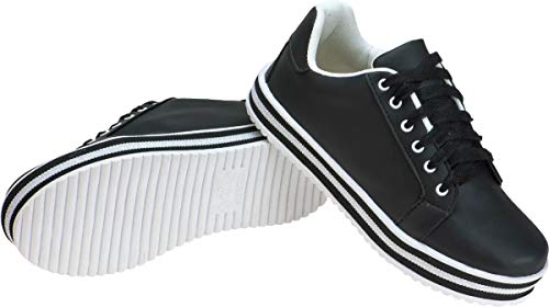 Tenis Casual Confort Lumiss (38, Preto)