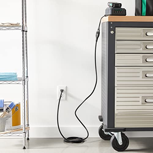 Amazon Basics Extension Cord, 13 Amps, 125V, 10 Feet, Black - Pack Of 2 #TOP5