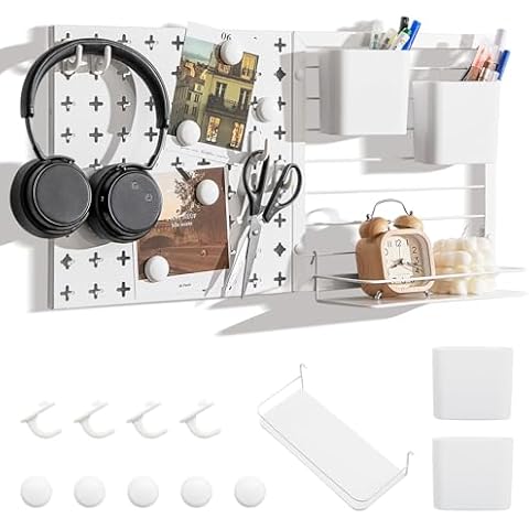 COSTWAY Metal Pegboard Organiser Kit Cover