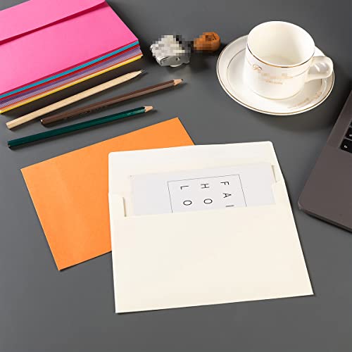 100 Pack A2 Colorful Invitation Envelopes Self-Adhesive For Wedding, Party Invitations, Greeting Cards, Announcements, Photos(4.37 X 5.75 Inches, Colorful) #TOP4