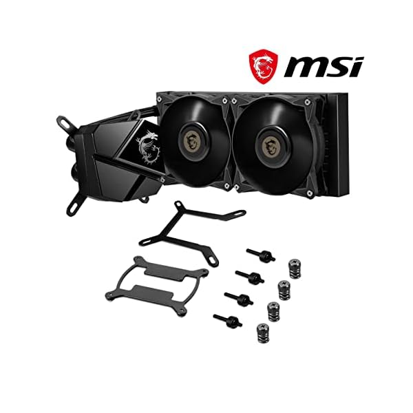MSI MAG CORELIQUID P240 - Refrigeración Líquida AIO CPU, Radiador de 240, Radiador Pump Design, Ventiladores 2 x 120mm, LGA 1700) negro - Image 5