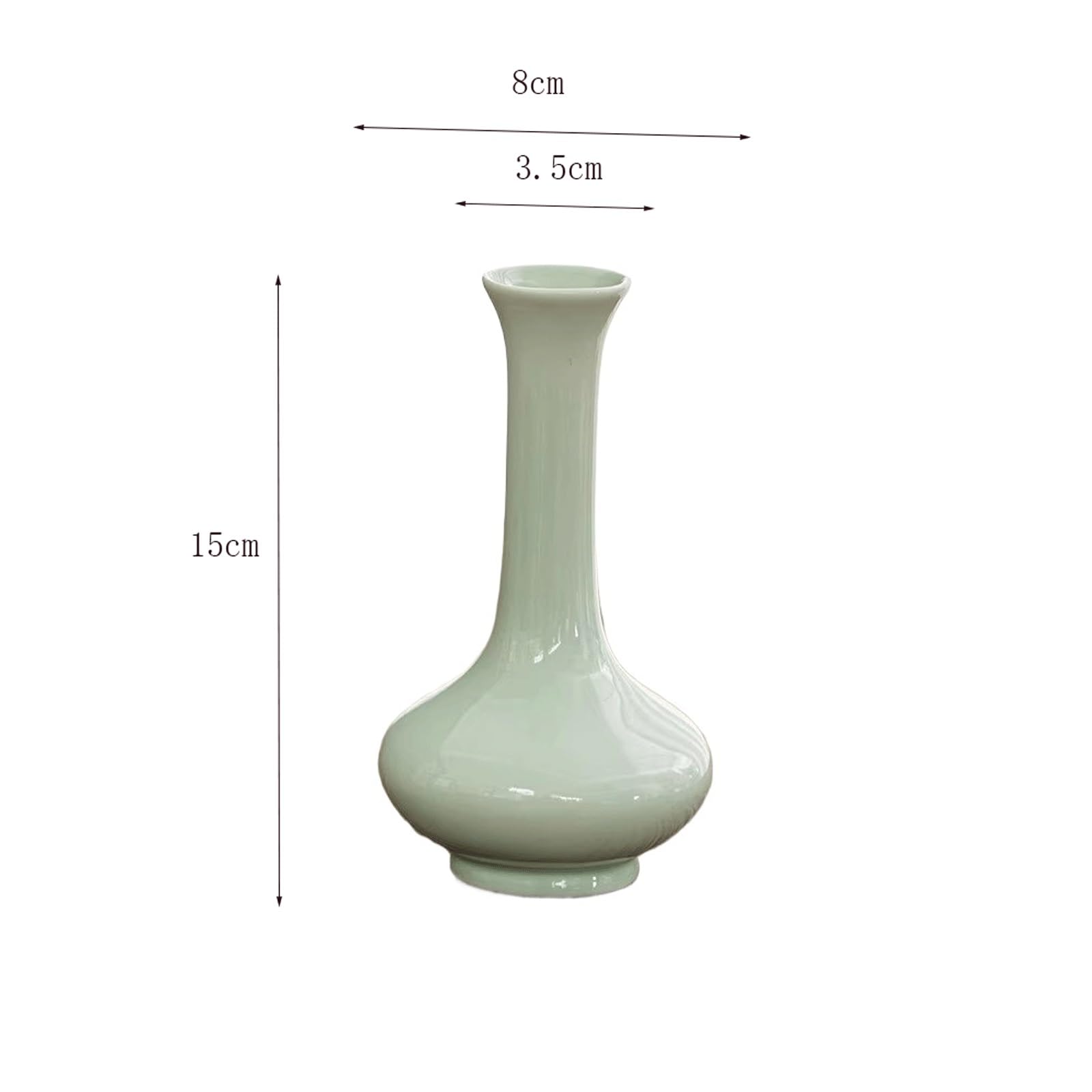 Wazony na kwiaty, Ceramiczny rustykalny okrągły wazon na kwiaty | Scenariusz użycia rustykalnego okrągłego wystroju domu: stół do salonu, biuro, stół do jadalni