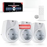 Fácil de usar: Enciende y apaga tus luces o aparatos eléctricos cómodamente mediante el mando a distancia. Nuestro práctico juego de 3 unidades se puede utilizar para varios dispositivos y te permite controlar mejor el consumo de energía