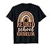 School Counselor Retired Rainbow Retired School Counselor T-Shirt