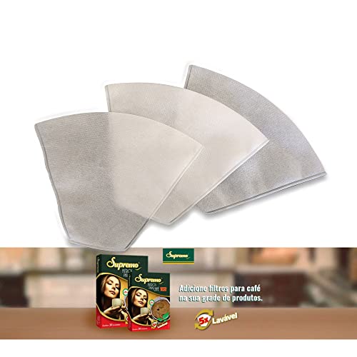 4 CXs Filtros de Café Supremo em TNT Lavável Reutilizável até 5X - nº 103