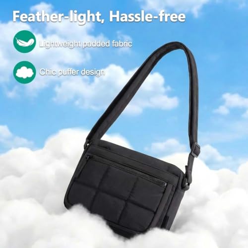 Image of Nylon Crossbody Bag for Women, Lightweight Shoulder Travel Purse