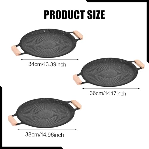 Poêle à barbecue 36 cm pour éviter de brûler vos crêpes au camping - 4