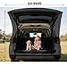 KHGUZ Car Camping Tailgate Mesh Screen, Breathable Vehicle Net Tent for Tailgates with U-Shaped Zipper, Auto Rear Shades Protection Accessories, Universal for SUV, Mini Van, MVP