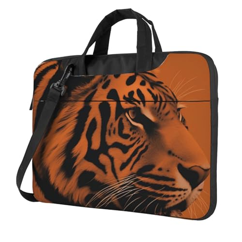 Sac d'ordinateur antichoc léopard orange et doublure antistatique