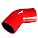 Upgr8 Universal 4-Ply High Performance 45 Degree Elbow Coupler Silicone Hose (3.0"(76MM), Red)