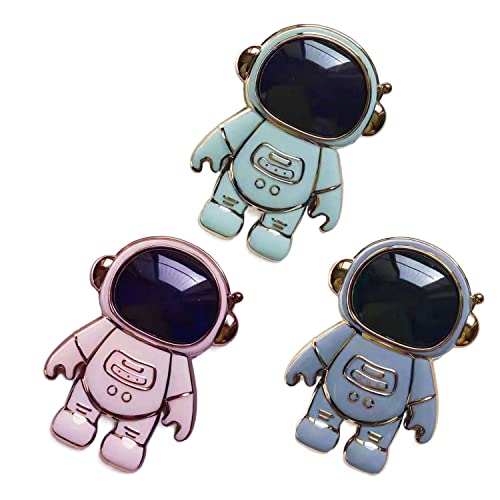 3Pcs Cartoon Desktop Phone Stand Astronaut Holder