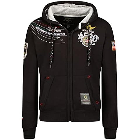 Geographical Norway Faero Men - Sudadera Con Cremlera Para Hombres - Sudadera Logotipo Manga Larga Ciente - Rego Ide Cover