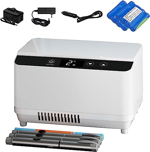 Refroidisseur d'insuline portable 2-8°C avec mini-réfrigérateur de médicaments