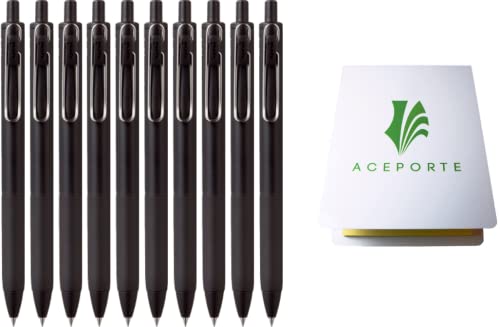 Stylo encre gel uni-ball 1 de 0,38 mm noir pour bloc-notes et bureau