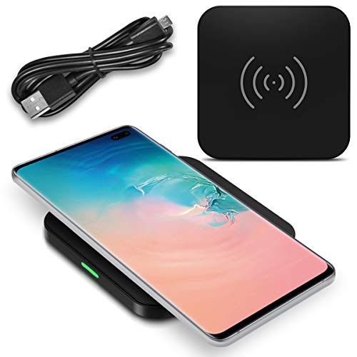 QI Wireless Ladestation kompatibel für Samsung Galaxy Note 10 Note 9 Note 8 S10+ S10e S10 S9+ S9 S8 Kabellos Charger Induktives Universal Schnell Ladegerät, Smartphone:Samsung Galaxy S6 Edge Plus