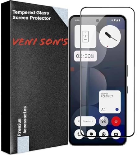 Image of VENI SON'S Scratch And Tear Resistant, Crystal Clear Edge to Edge Tempered Glass Screen Protector Guard Compatible With Nothing Phone 3