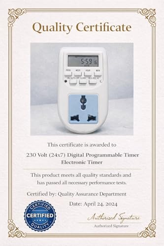 Image of MOOKA 230 Volt (24x7) Digital Programmable Timer Electronic Timer230V 24x7 Energy Saving Socket Type Digital Programmable Plastic Electronic Timer (White)