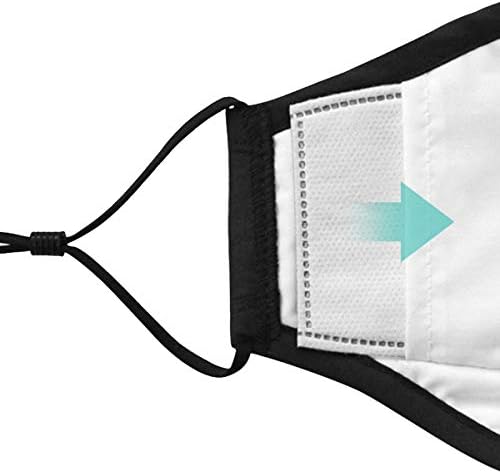 Cherislpy 10pcs PM2.5 Activated Carbon Filter Mouth Mask Filters Breathing Insert Protective Mask Filter for Men Women,Anti Pollution Washable Cotton for Adults Outdoor Activities (10pcs)