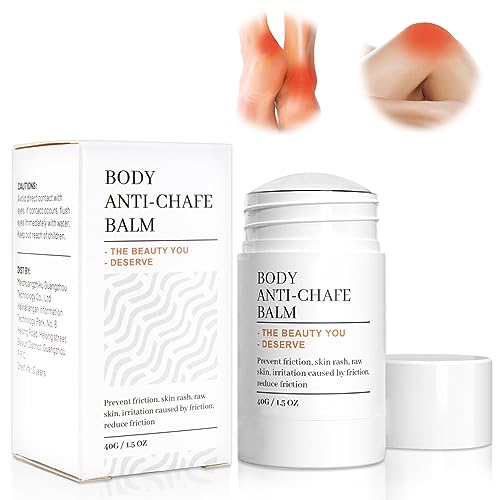 Stick Antirozaduras Muslos, Crema Antirozaduras Muslos, Anti Chafe Stick, Gel Anti Fricción Antirrozaduras Que no Grasa - Larga Duración-40g