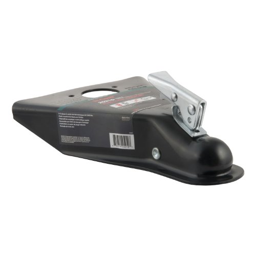 Curt 25210 Black A-Frame Trailer Coupler, 2-Inch Hitch Ball, 5,000 Lbs, Gloss Black Powder Coat #TOP4
