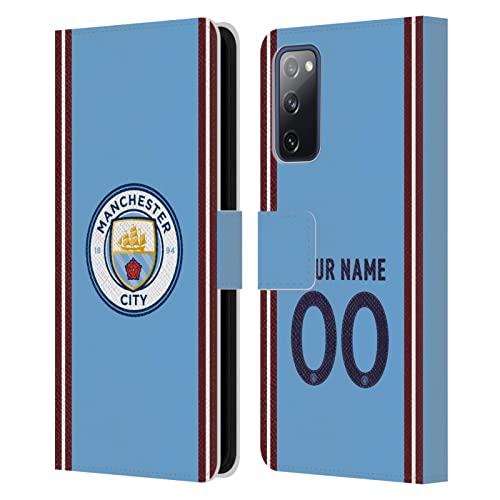 Coque Manchester City Samsung Galaxy S20 FE Étui Portefeuille en Cuir Personnalisable