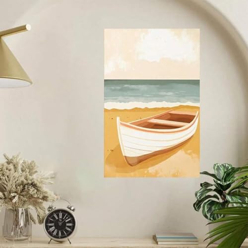 Illustration bateau vintage pour transformer un mur vide - 3