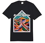 Hiking Retro Rainbow Mountains Peru Adventure Camping Comfort Colors Adult Heavyweight T-Shirt