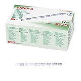Gima - Strep-A-Test - Streptokokken, Streifen, genaue Ergebnisse in wenigen Minuten, einfache Bedienung, sofortige Diagnose, 24521