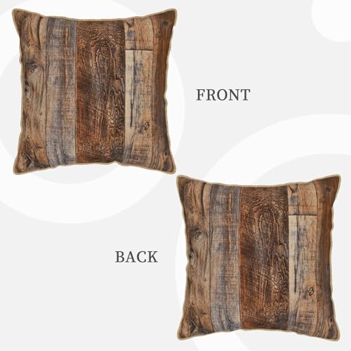 Housse de coussin en velours marron confortable pour maison - 4
