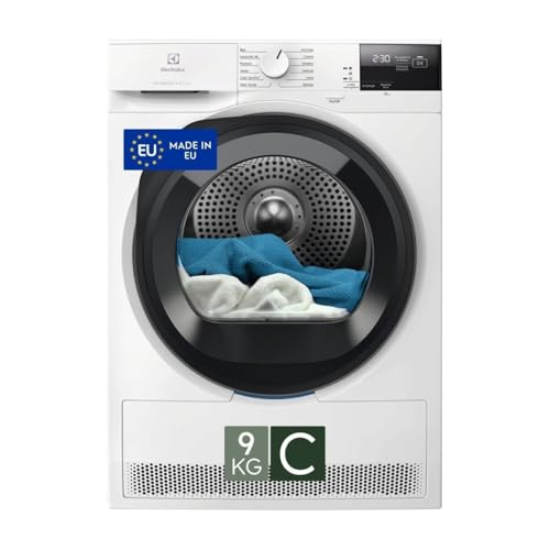 Electrolux Série 600 GentleCare Séchoir à pompe à chaleur, 9 kg, EW6H29C, classe C, 12 programmes, technologie MixCare et SensiCare, fonction anti-pli, 64 dB, filtre EcoFlow, 850 x 596 x 636 mm