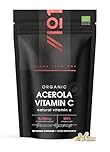 Organic Acerola Vitamin C – 80mg (100% NRV) Natural Vitamin C – 90 Vegan Capsules – 25:1 High Strength Acerola Extract – 3 Months Supply – by Alpha01