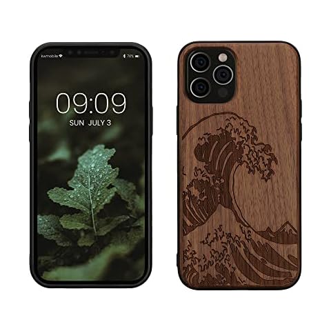 kwmobile Wooden Case for iPhone 12/12 Pro Cover
