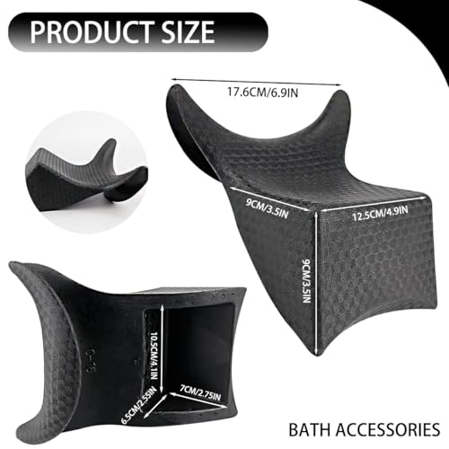 UPIQNG Shampoo Bowl Neck Cushion Shampoo Sink Neck Rest Hair Washing Bowl PVC Neck Tray Hair Backwash Basin Neck Rest Pillow for Beauty Salon Hair Spa - Image 3