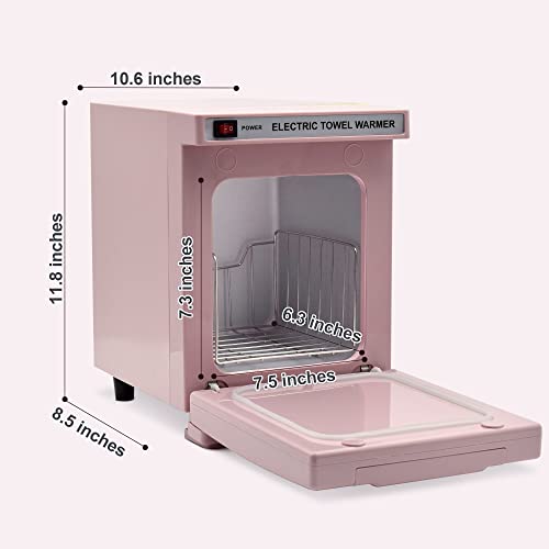 Ryjaune Pink Towel Warmer, 5L Professional Hot Towel Warmer, High Tempearture Mini Towel Warmer Perfect For Home, Salon, Barber（No Towel #TOP3