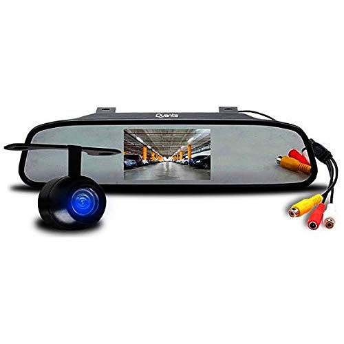 Câmera de Ré Automotiva Quanta QTCRD500 com Tela 4.3" -Preto