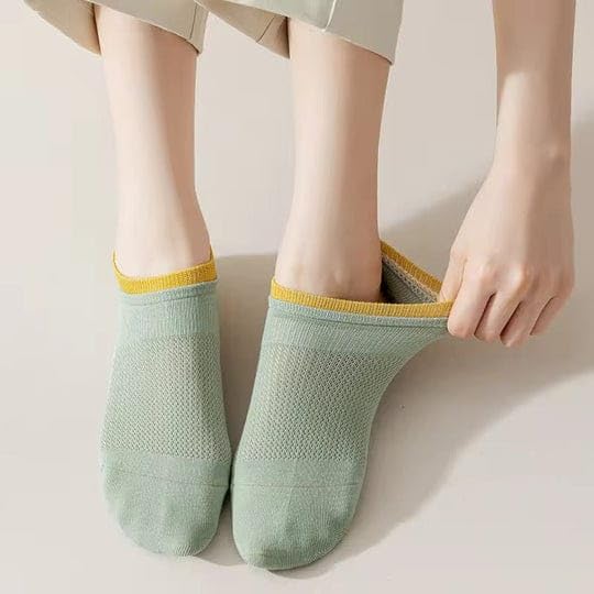 Image of JABA'S 8 Pairs Men's & women's Business /Office Ankle Socks - Formal Breathable Cushioned Performance Cotton for Everyday Use, Free Size Pack of 8 Multicolor