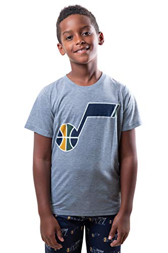 Ultra Game Nba Utah Jazz Youth 2 Piece Pjs Lounge Pants & Tee Set, Team Color, 8 #TOP1
