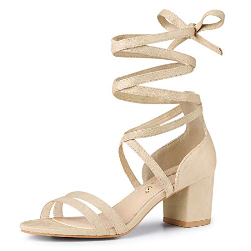 Sandale à talon lacet femme style bohème chic et nu-pieds tendance