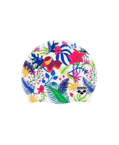 Arena HD Unisex Elastic Silicone Swim Bathing Cap for Adults Training Water Sports Fitness Swimming Gear Accessories Chlorine Protection Pool Hat for Hair, Arena Pictures, One Size